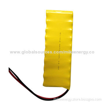 AA NiCD Battery Packs with 12V Nominal Voltage and 700mAh Capacity